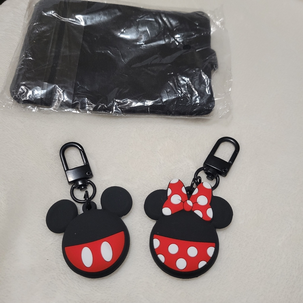 Brand New Mickey and Minnie Mouse Air Tag Holder